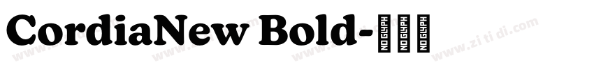 CordiaNew Bold字体转换